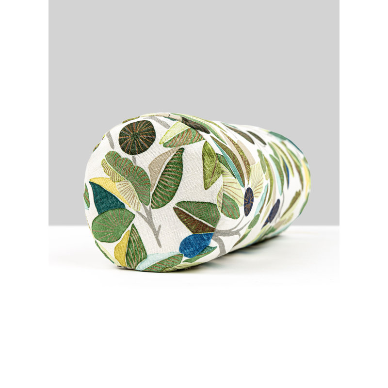 Oreiller en tilleul, Motif floral vert