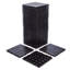 Paquet de 76 tuiles de terrasse à emboîtement 11,42 po x 11,42 po - Revêtement de sol en plastique grain de bois 3D de 68,80 pieds carrés pour l'extérieur