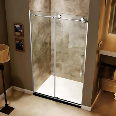 Porte de douche coulissante sans cadre l 48 po x H 79 po