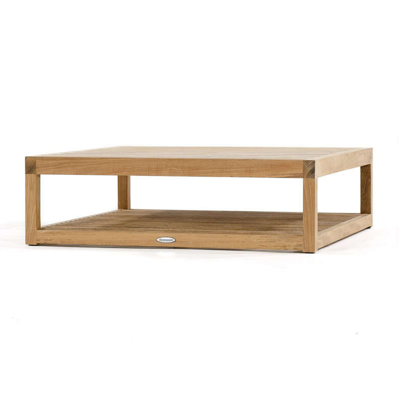 Maya Outdoor Square Teak Coffee Table