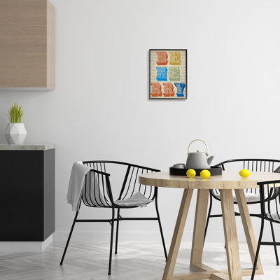 «Be Merry Kitchen», art texturé giclée par Graffitee Studios