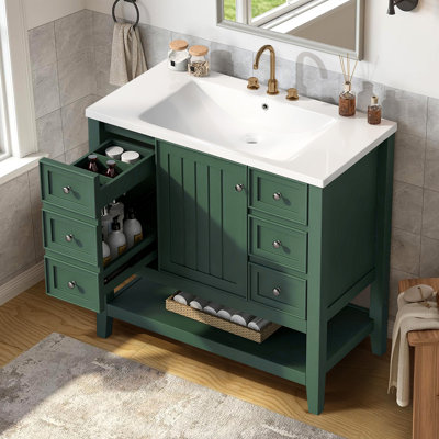 Meuble-lavabo 36 po avec lavabo en céramique