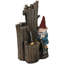 Fontaine d'extérieur gnome résistante aux intempéries avec lumière