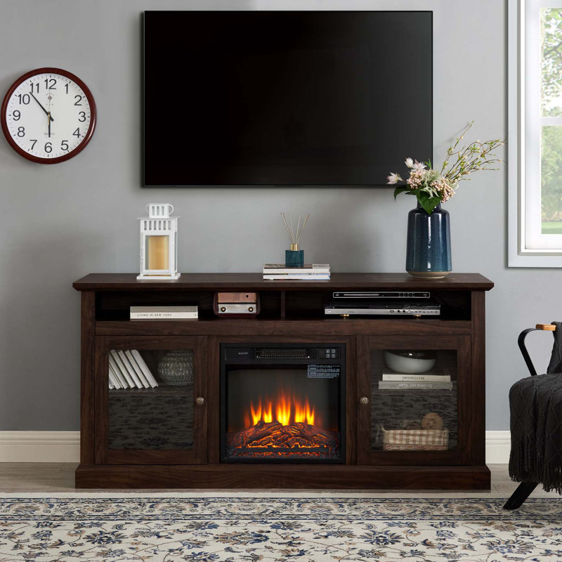 Dencho 60'' W One-Piece Storage Credenza , Brown, Yes