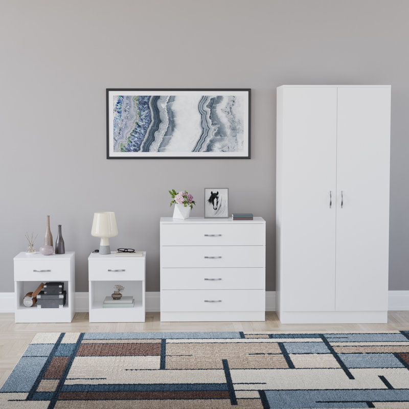 Maybery Piece Bedroom Set, White
