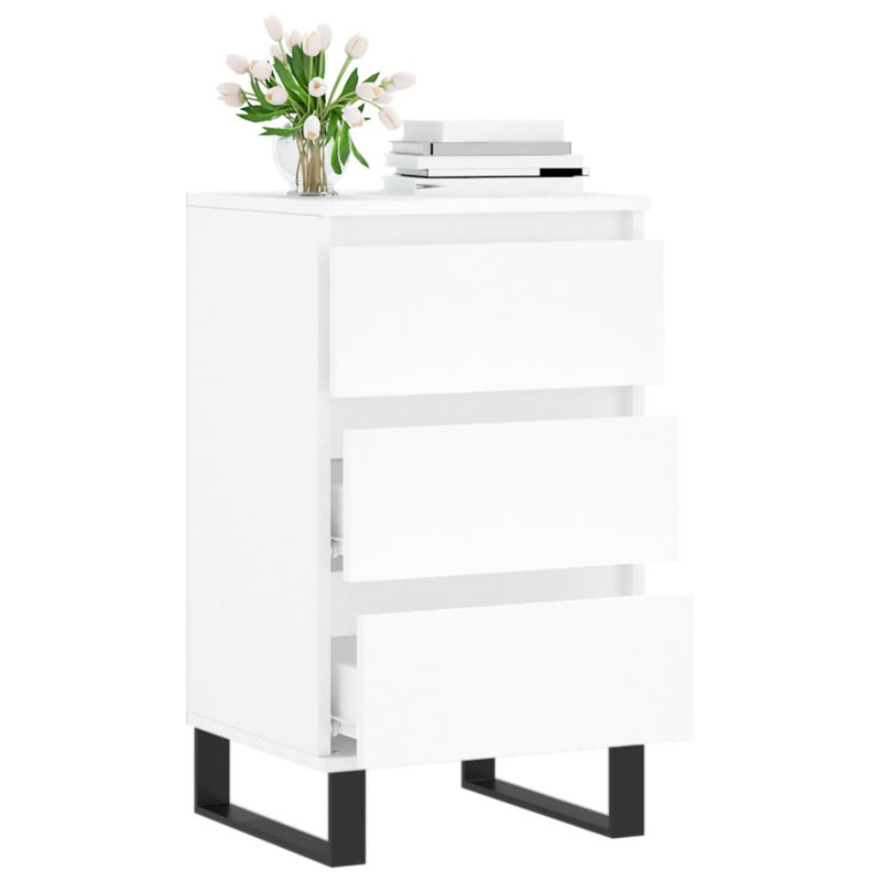 Janey End Table, White