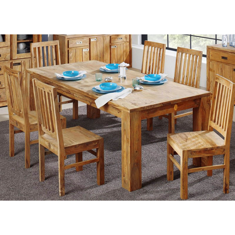 Solid Wood Dining Table, H76 x L240 x W100cm 