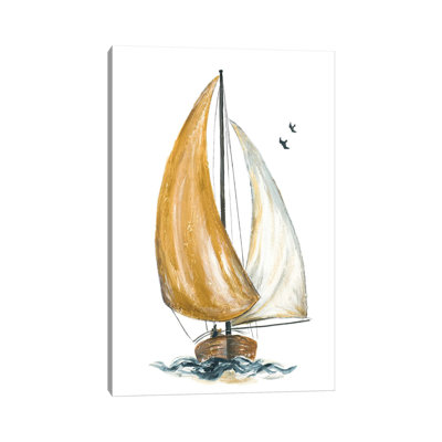 «Gold Sail I» par Patricia Pinto - Toile tendue avec châssis sur toile tendue