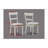 Eisley Rustic Farmhouse Transitional 5-Piece Dining Set â€“ Grey Linen Upholstered Chairs, Rectangular Table, Easy Assembly