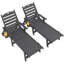 Chaise longue d'extérieur à grain de bois Hdpe-245386901
