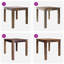 Dining Table Mixed Recycled Wood 82x80x76 cm-30890962-30890959