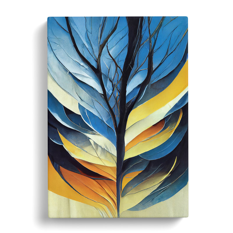 Tree Abstract Art No.4 - Wrapped Canvas, 50cm H x 35cm W x 3cm D