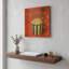 «Enjoy the Show Red» par Wild Apple Portfolio, art mural en métal doré, 12 po x 12 po-47213295