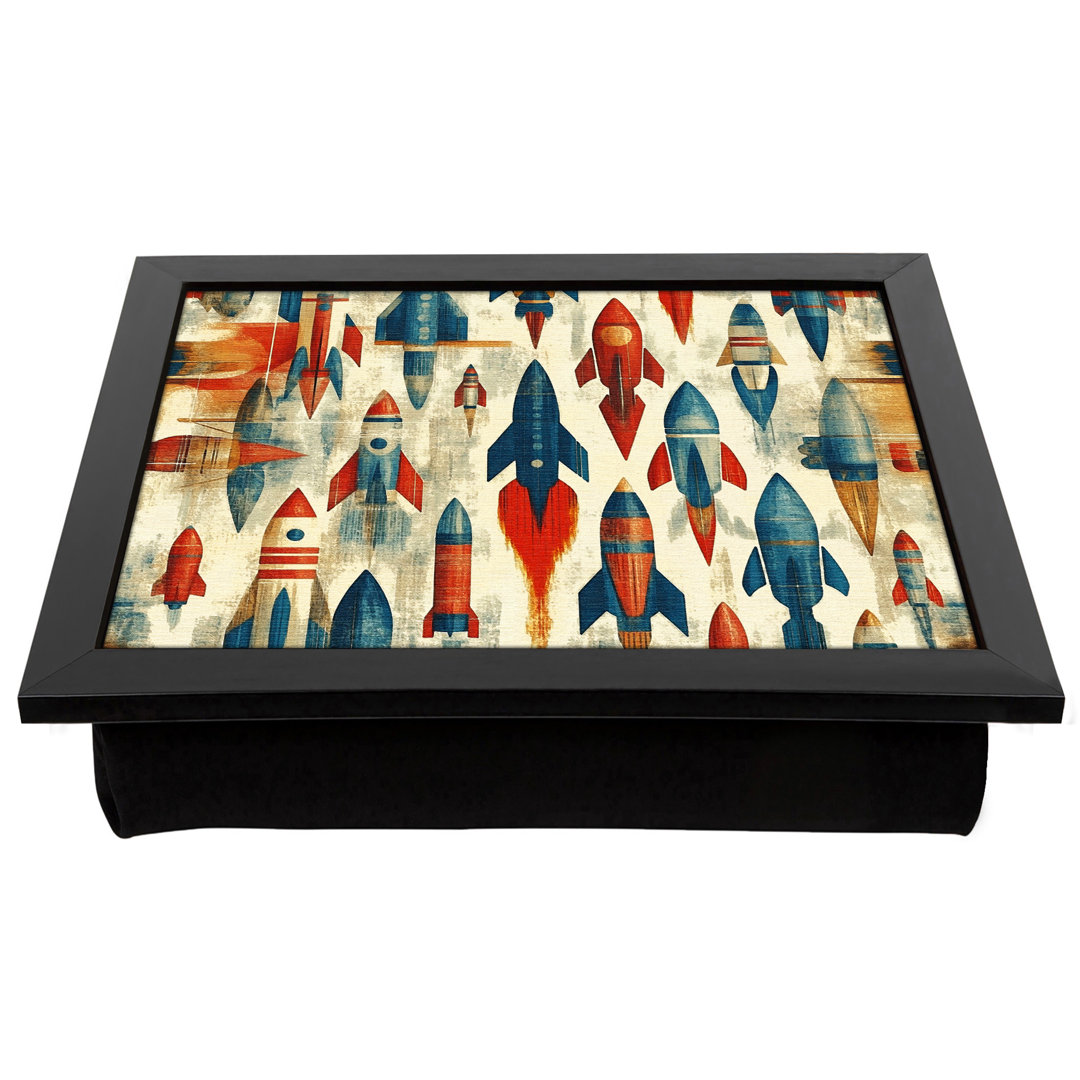 Rocket Pattern Vol.2  Lap Tray with Cushion