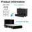 Black Queen Size Murphy Bed Cabinet Included Mattress with Large Storage Drawers, Fold Out Hidden Qeen Murphy Bed for Guest Room, Small Apartment & Home Office Bed