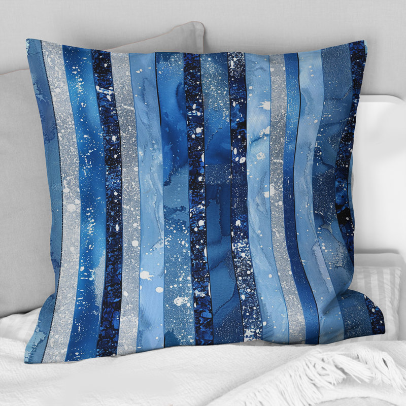 Coussin Sparkling Stripes I - Glam, H 18 po x H 18 po