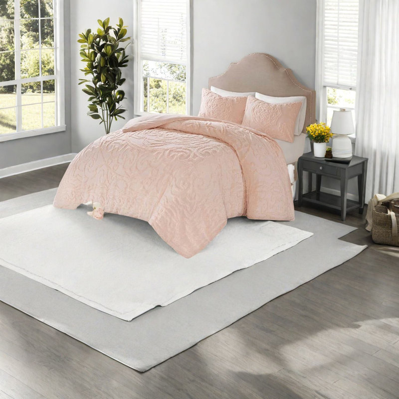 Premium Cotton Bedding Sets, Blush Tufted Design, Style, All-season