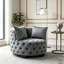 Chaise d'appoint contemporaine rembourrée et capitonnée-156031266