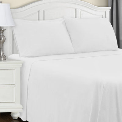 All-Season Breathable 100% Cotton Flannel Pillowcase Set