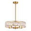 Lustre rond en cristal 5 lumières Transitional-1580840309
