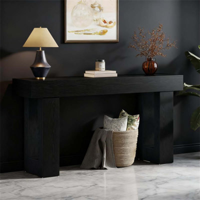 Wooden Console Table, Sofa Side Table For Living Room, Rectangular Design With Rustic Charm And Versatile Use Behind The Couch