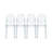 Casper Modern Acrylic Stacking Two Dining Side Chairs in Clear by Modway-115314288