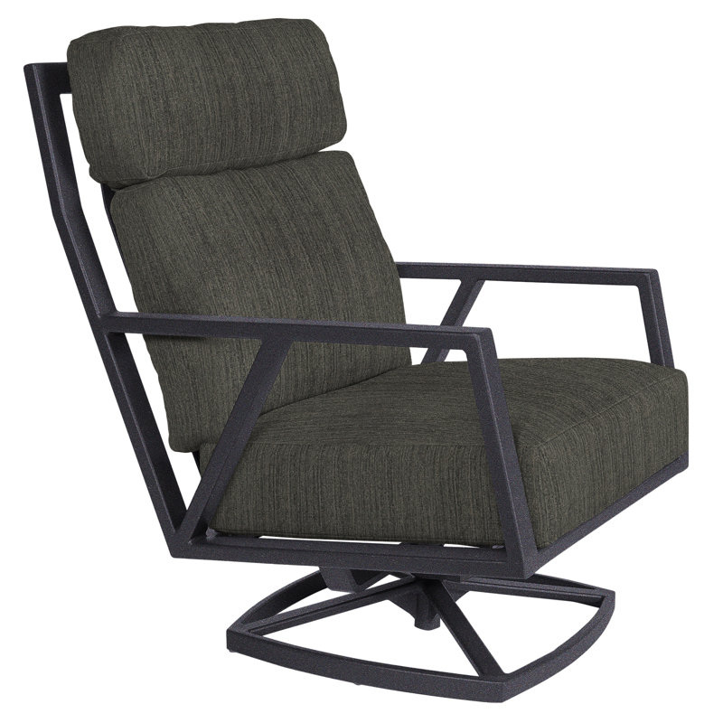 Aris Outdoor Rocker Chair, Graphite, Flagship Stone Sunbrella®