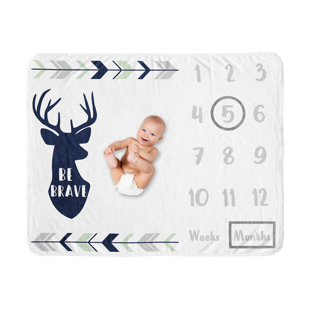 Woodsy MT Fleece Baby Blanket Sweet Jojo Designs