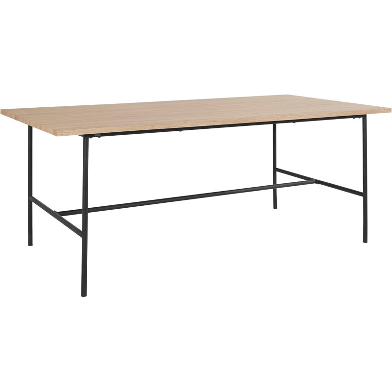 Achintya Metal Base Dining Table, 76cm H x 200cm L x 100cm W