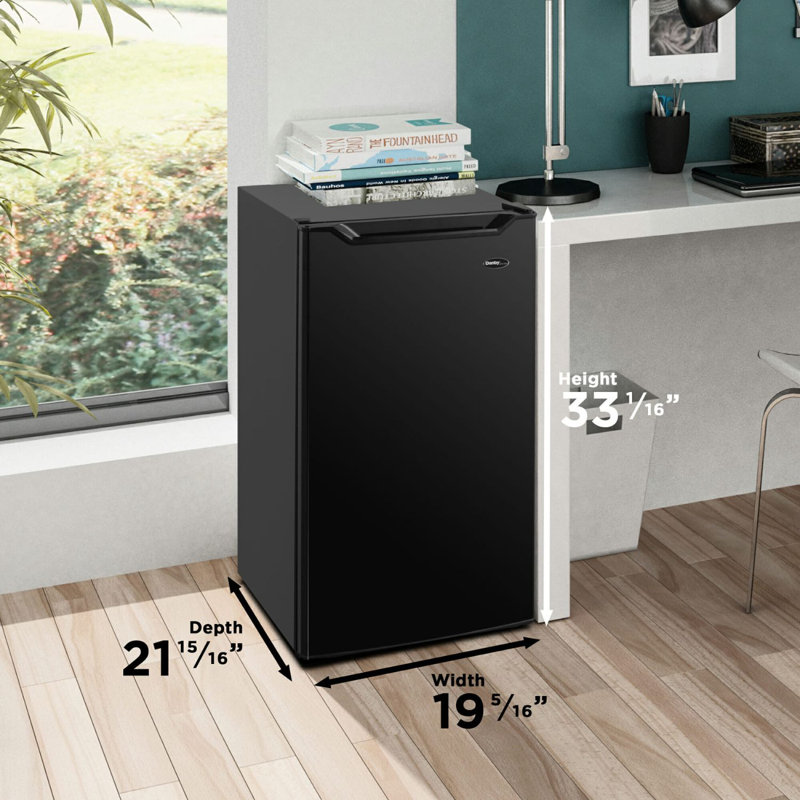 Danby 4.4 Cubic Feet Freestanding Mini Fridge, Black
