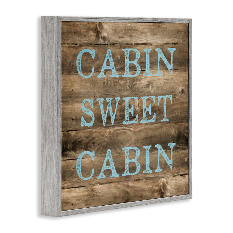 Art de giclée encadrée Sweet Cabin, Estampe numérique Farmhouse, H 24 po x l 24 po