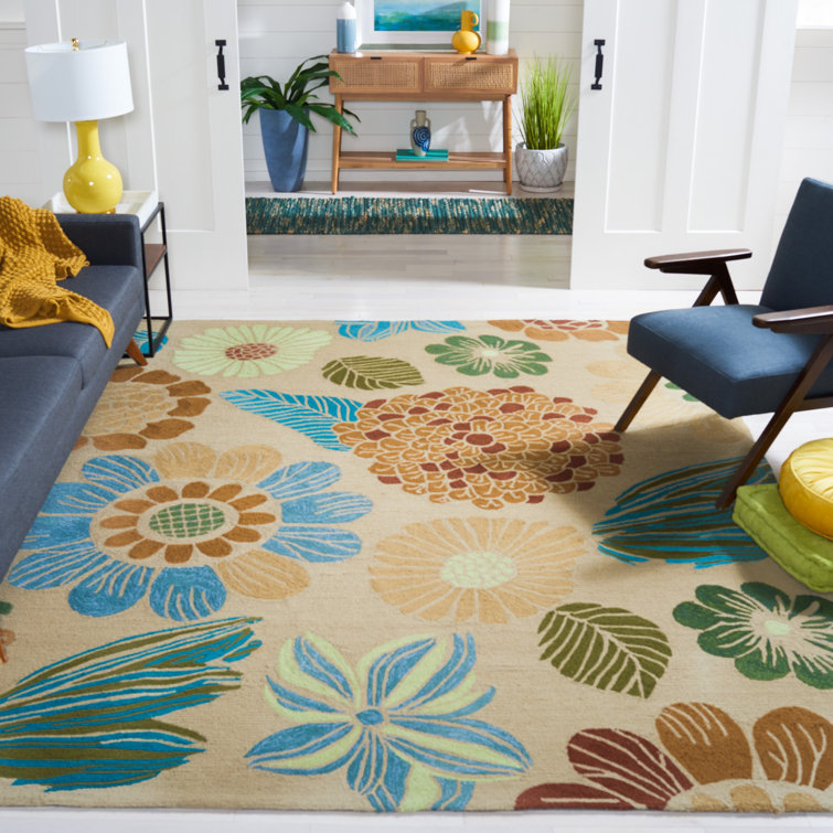 Doyle Hand Hooked Performance Floral Rug