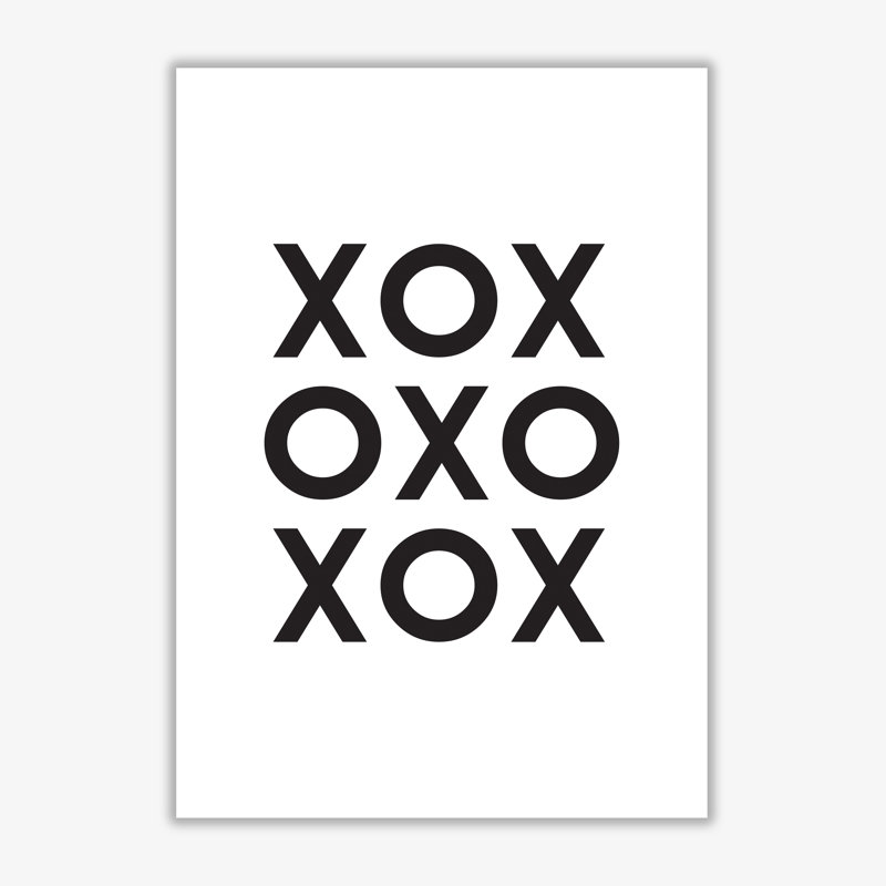 XOXO - Print, 30 cm H x 21 cm W x 1 cm D, No Frame