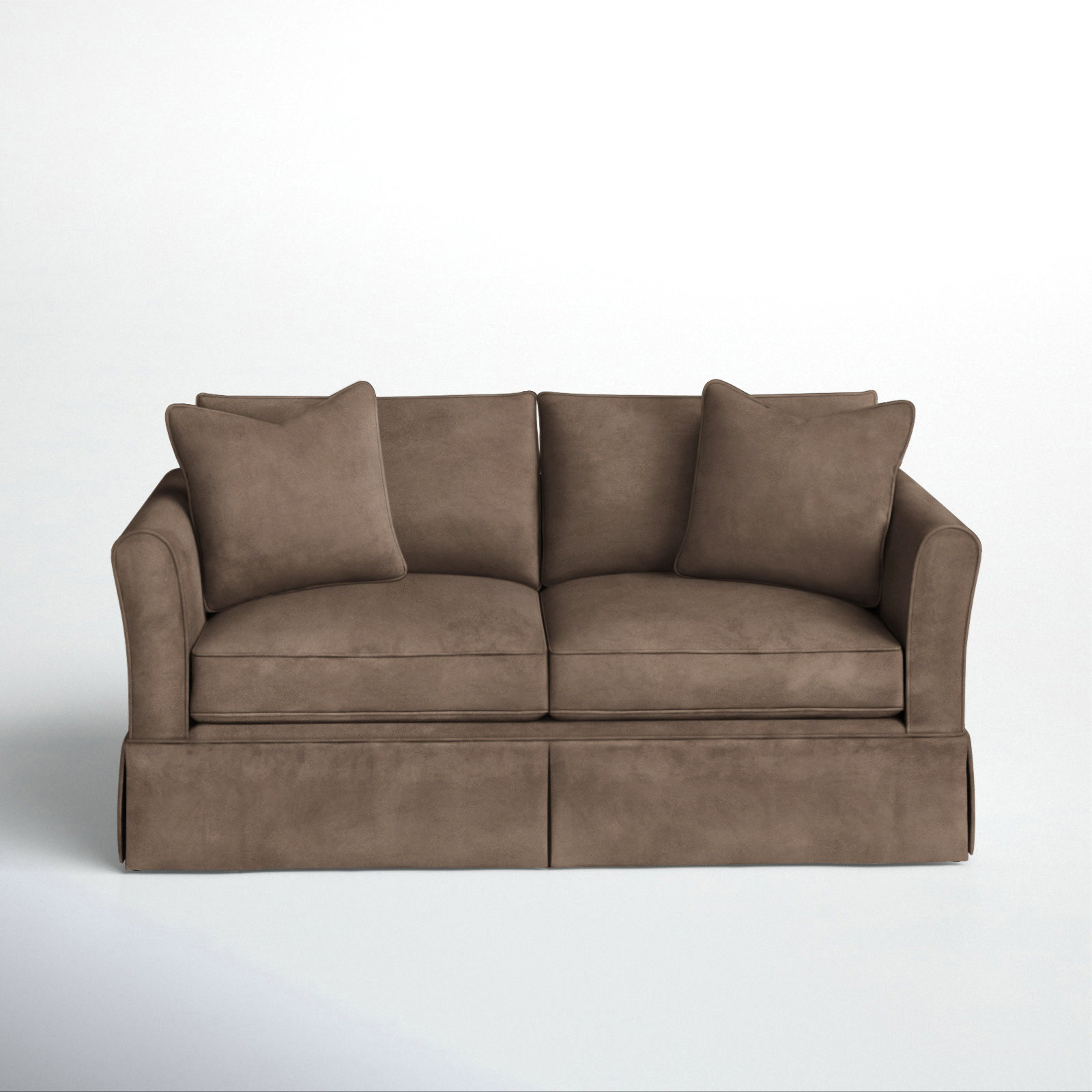 Shelby 60'' Upholstered Sleeper Sofa, Bella Cocoa Performance Velvet