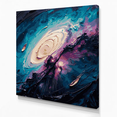 Space Orion Nebula Gray Canvas Wall Art