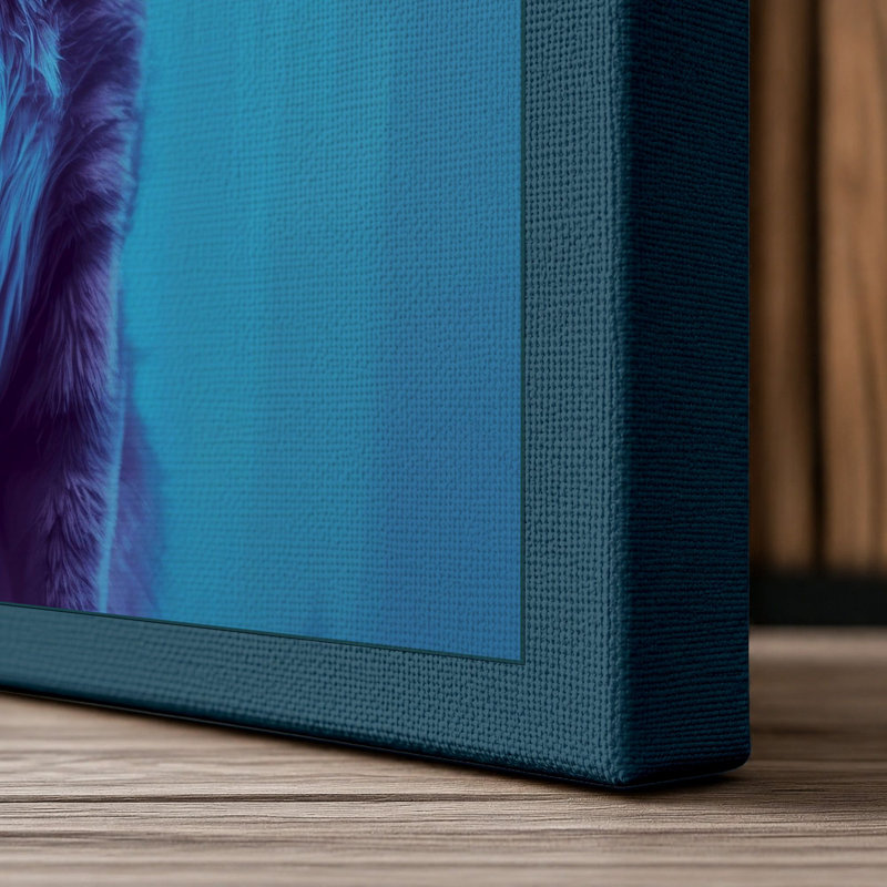 Print, 24x16 - 61.0 x 40.6 cm, Teal Border