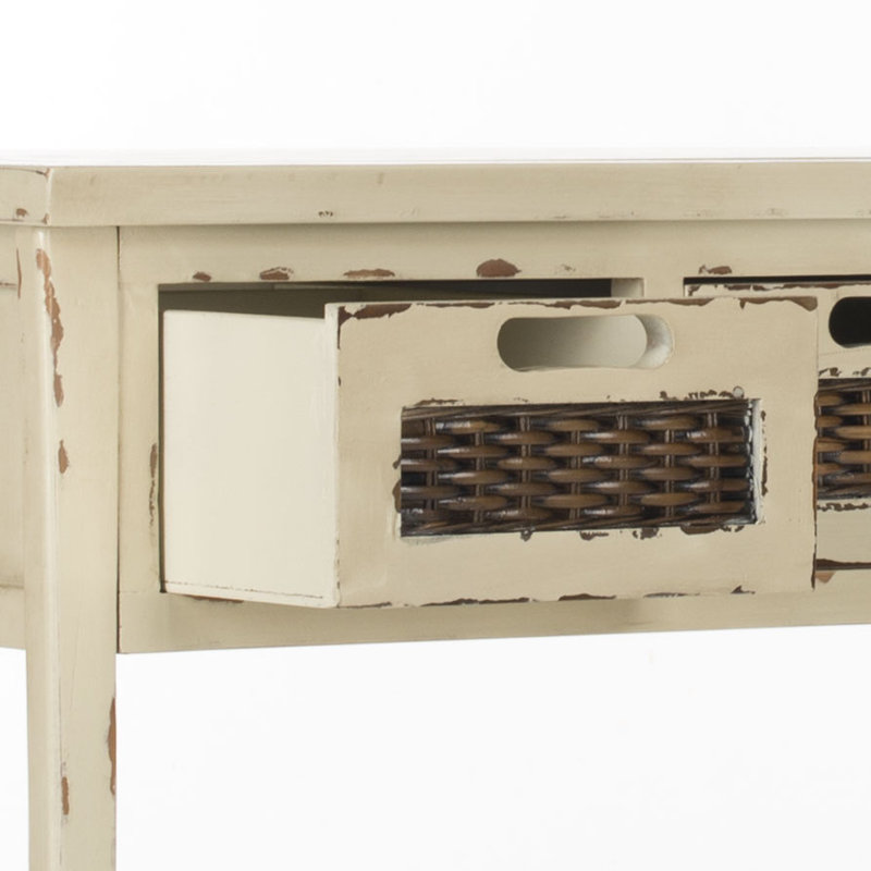 34'' Console Table, Vintage Cream