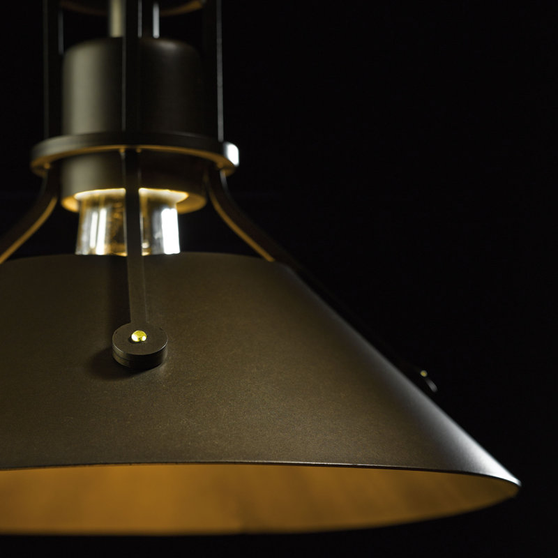Henry 1 - Light Single Cone Pendant, Soft Gold, Soft Gold