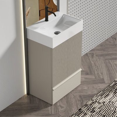 Meuble-lavabo autoportant pour salle de bain moderne Gada