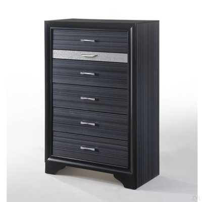 Commode à finition noire Naima