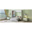 Lit escamotable double pleine grandeur avec tablettes, garde-robe et lumières DEL, blanc-36907977-36907982
