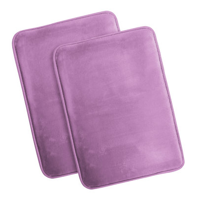 Steph Luxury Ultra Soft and Absorbent Memory Foam Bath Rug Set with Non-Slip Backing