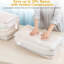 Comforter Storage Bag - Large Capacity Bedding Storage Bags Ultra Space Saving Self Compression Organizer, Washable Compression Bags For Storage Comforter Blanket Duvet Pillow, 2-Pack