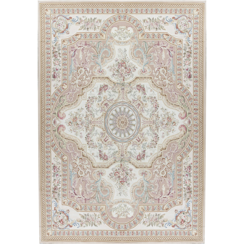 Aubusson Renaissance Wool Oriental Area Rug