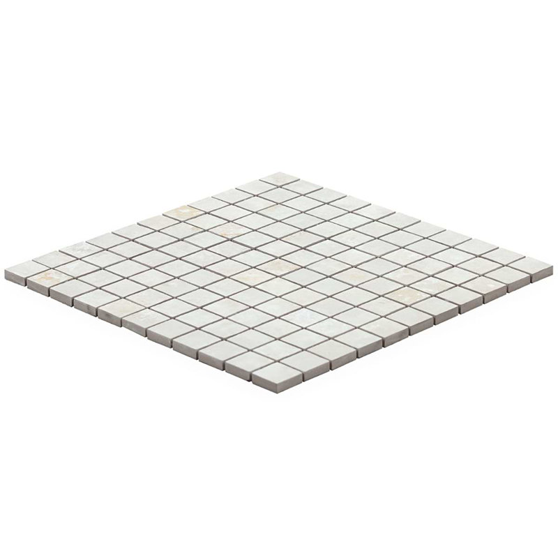 Portrait 1X1 Matte Porcelain Mosaic, Ivory