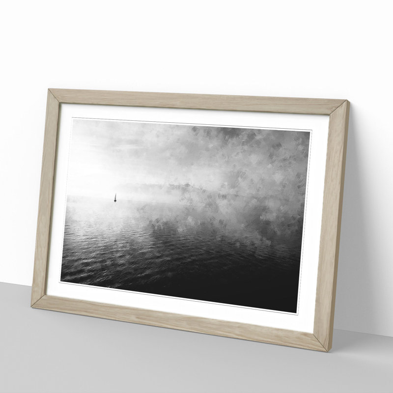 Sailing Boat Vol.2 - Picture Frame Graphic Art, Oak Framed, 48cm H x 65cm W x 2cm D