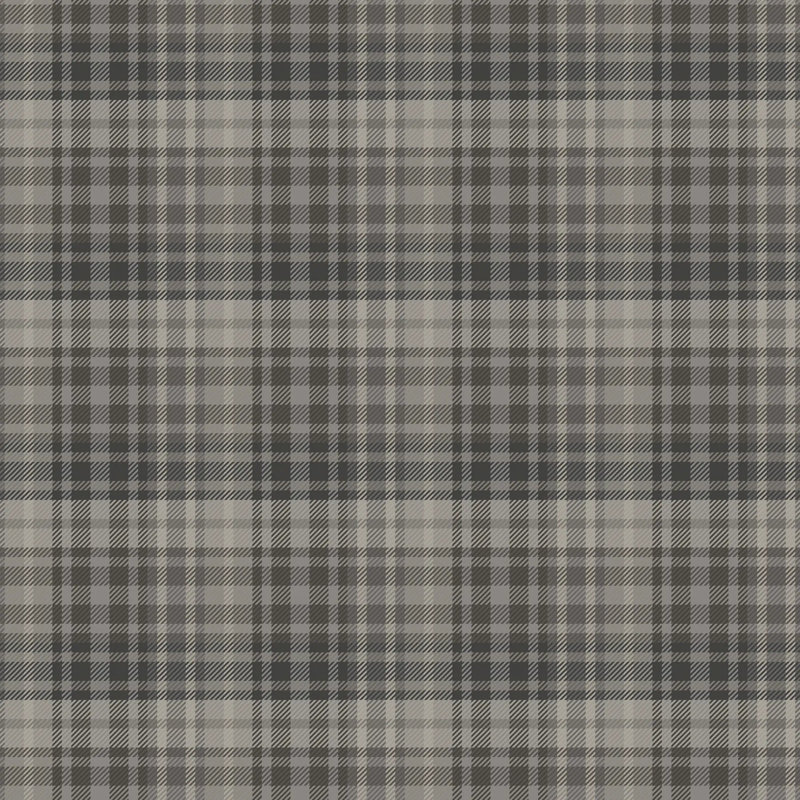 Sawyer Check, Stone Gray, Peel & Stick