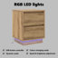 Bedside Cabinet 39 X 34.5 X 50 Cm Engineered Wood-15829559