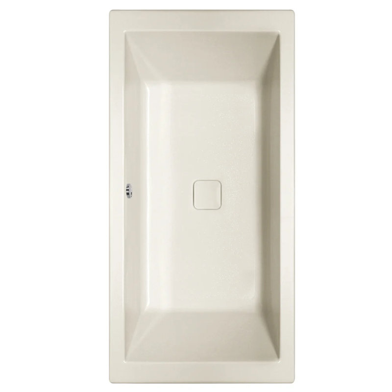 Versailles 72'' L Soaking Bathtub, Bone, Matte Black