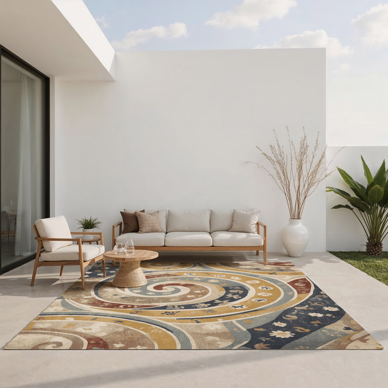 Tapis intérieur et extérieur Spiried Dash, Rectangle 1 pi 6 po x 2 pi 6 po